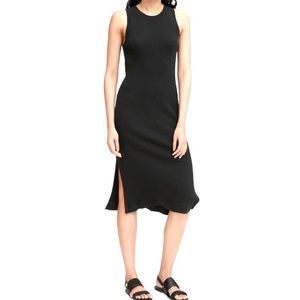 Banana Republic Women’s Black Sleeveless Ribbed Sweater Dress 471600 Size Medium
